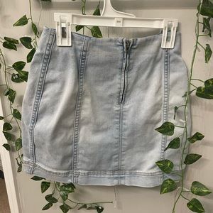 target denim mini skirt